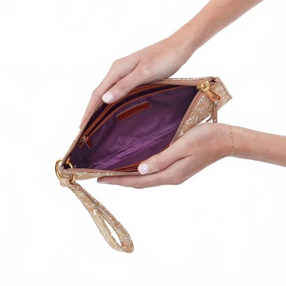 NEW HOBO vida wristlet in gilded petals